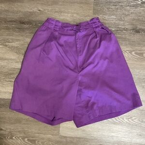 Vibrant Purple Women's Relaxed Fit Shorts size M